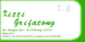 kitti grifatong business card